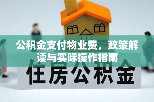 三地门公积金支付物业费，政策解读与实际操作指南