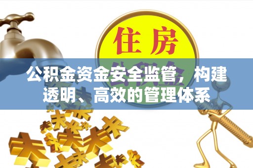 三地门公积金资金安全监管，构建透明、高效的管理体系
