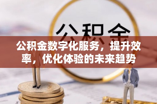 三地门公积金数字化服务，提升效率，优化体验的未来趋势