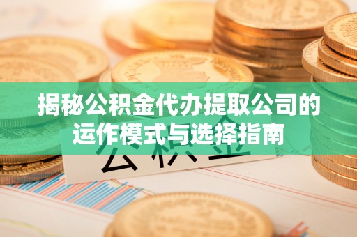 三地门揭秘公积金代办提取公司的运作模式与选择指南