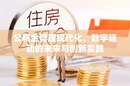 三地门公积金管理现代化，数字驱动的未来与创新实践